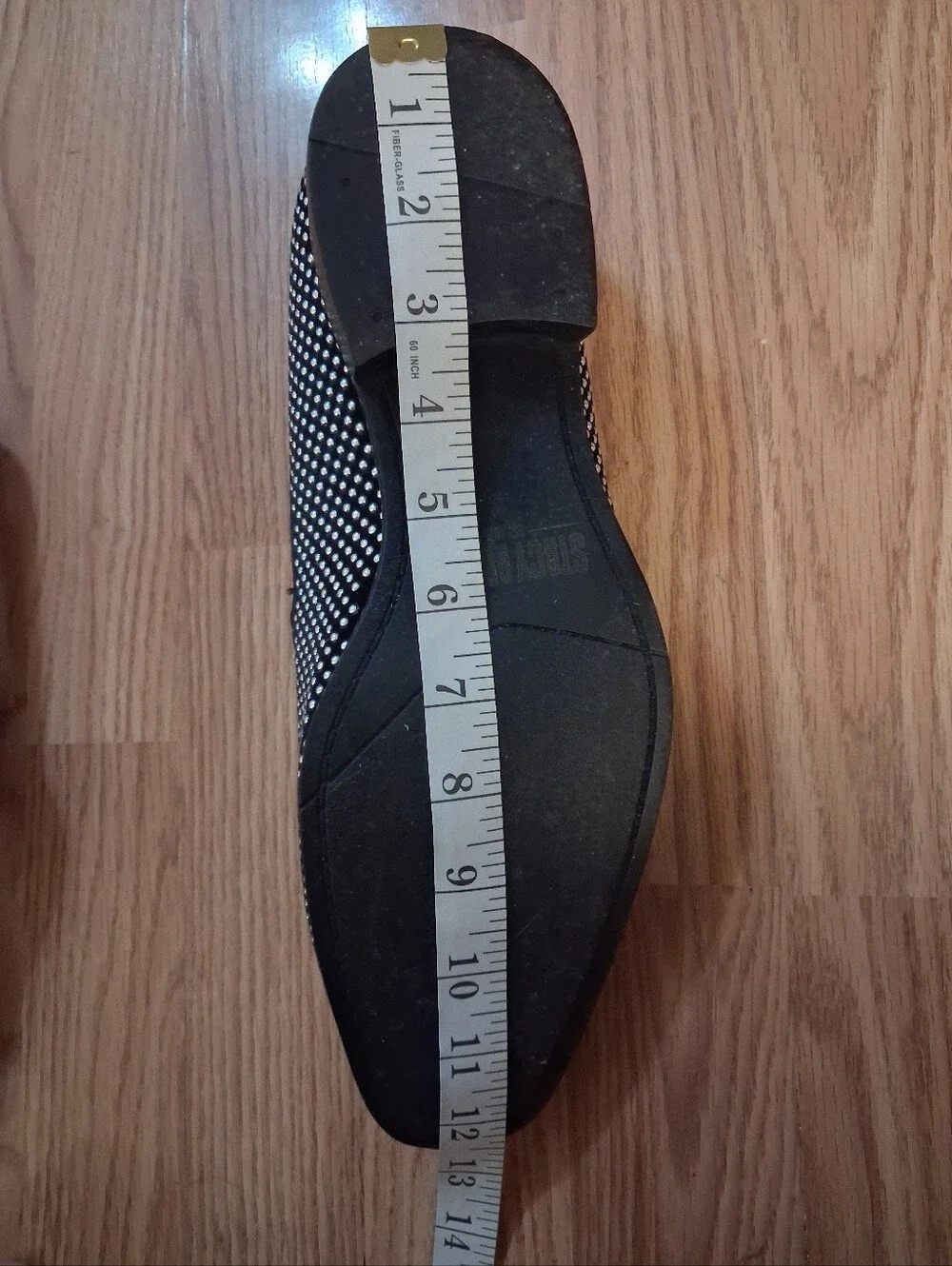 STACY ADAMS Black Loafers with Silver Studs.  Mens. Size 10.5 M.